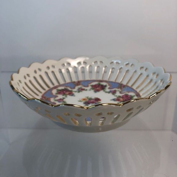 Schumann Bavaria Stamped Reticulated Bowl / Dish - Picture 6 of 11